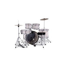EURO-C01LL02AB04 Mapex Comet Batería Acústica 22" White Thin Grain con Herrajes y Platos