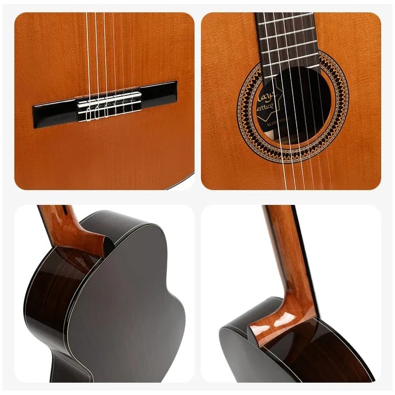 LATTICECEDRO Sulayr Lattice con Tapa de Cedro Guitarra Clásica