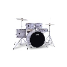 EURO-C01LL02BH02 Mapex Comet Batería Acústica 20" White Marblewood con Herrajes y Platos