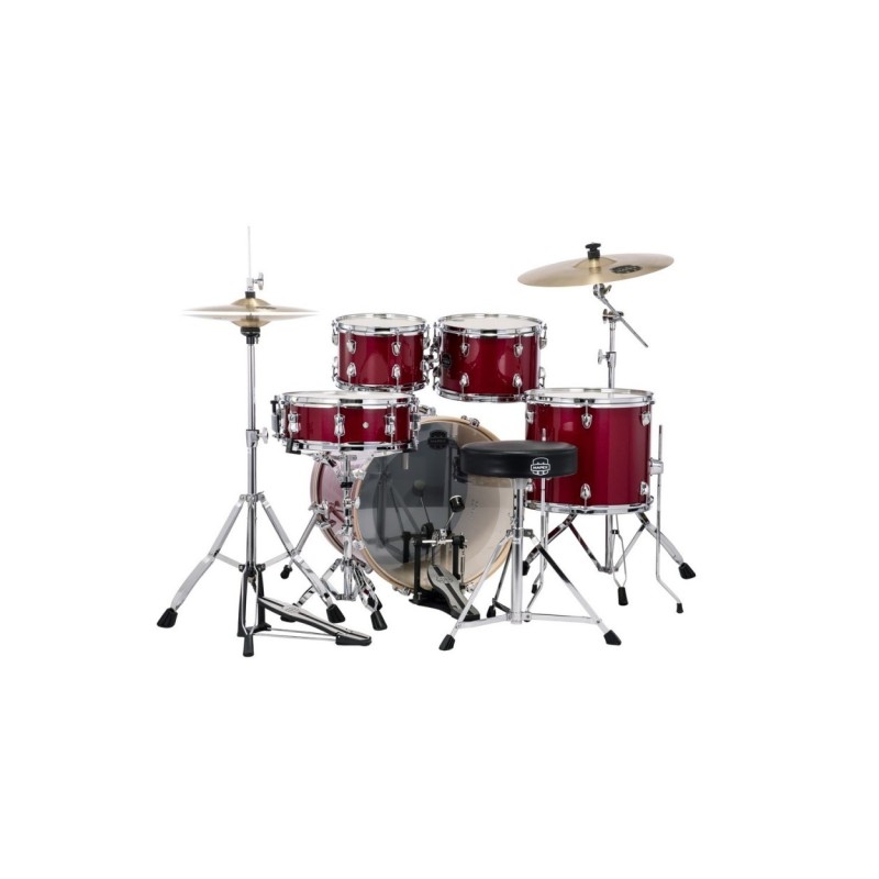 EURO-C01LL07CA10 Mapex Venus Batería Acústica 20" Crimson Red Sparkle con Herrajes y Platos
