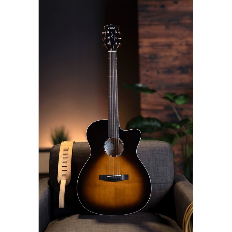 ADAG-1017040 Cort Core-OC Maple BBSG con Funda Brown Burst Top Semi Gloss 