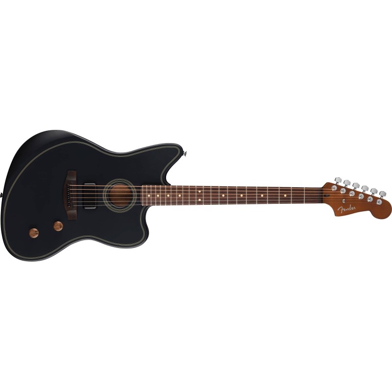0973133506 Fender Standard Acoustasonic Jazzmaster Negra Guitarra Electroacústica