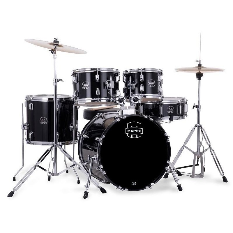 EURO-C01LL02BA01 Mapex Comet Studio Batería Acústica Completa Dark Black