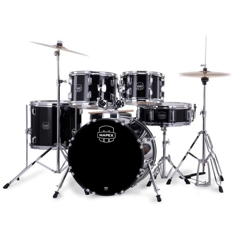 EURO-C01LL02BA01 Mapex Comet Studio Batería Acústica Completa Dark Black