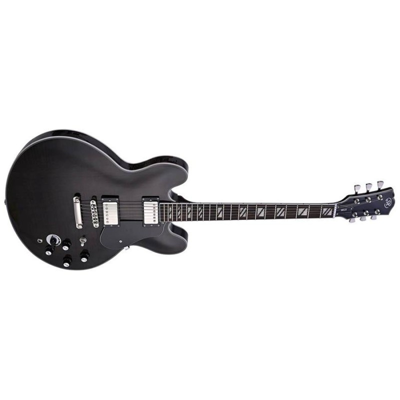 SEL6CTBK SX SEL6CTBK Archtop Transparent Black Guitarra Eléctrica