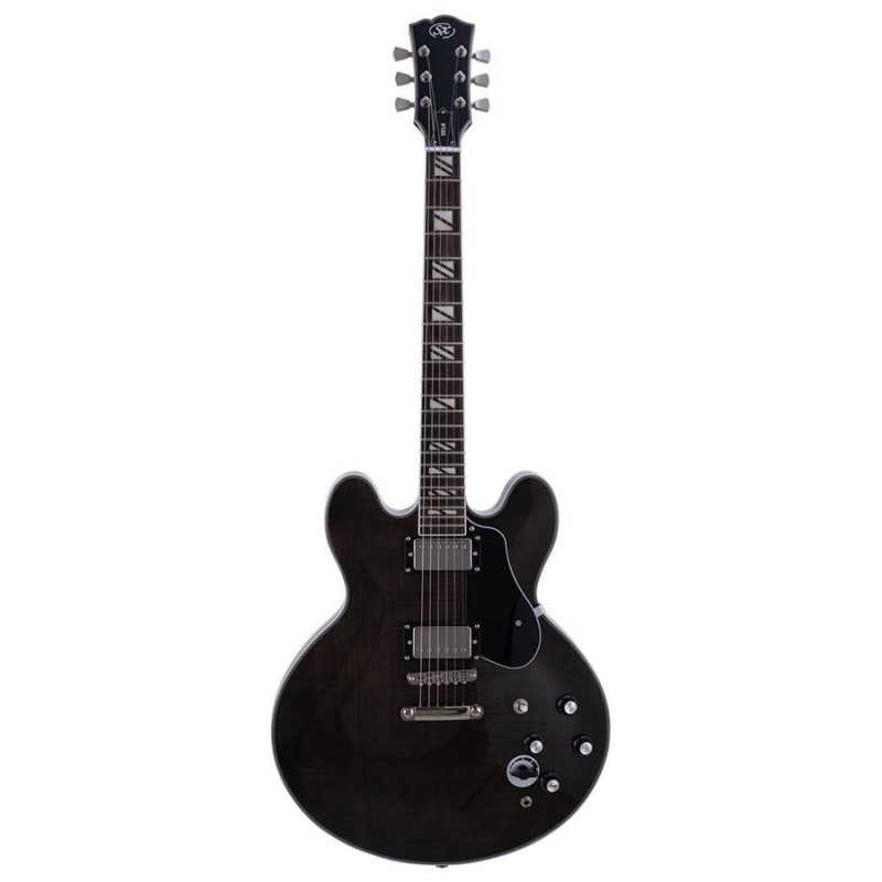SEL6CTBK SX SEL6CTBK Archtop Transparent Black Guitarra Eléctrica