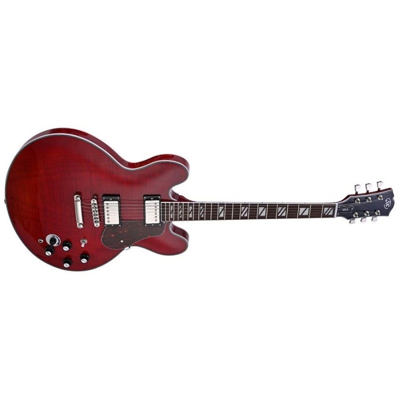 SEL6CTRD SX SEL6CTRD Archtop Transparent Red Guitarra Eléctrica