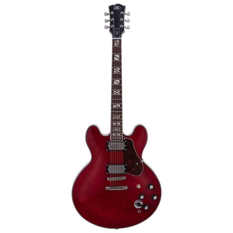 SEL6CTRD SX SEL6CTRD Archtop Transparent Red Guitarra Eléctrica