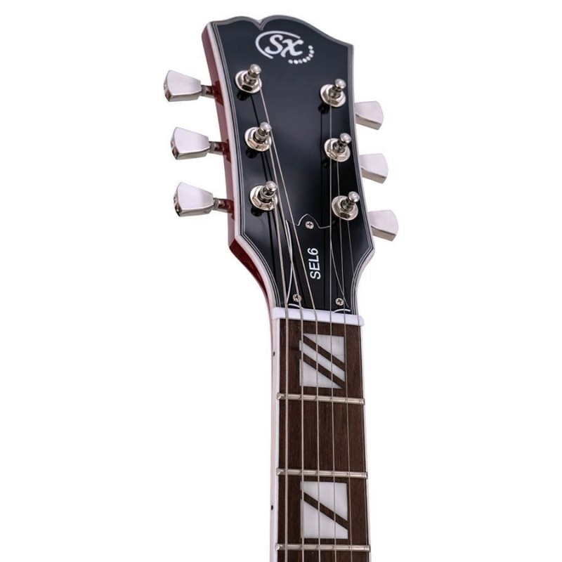 SEL6CTRD SX SEL6CTRD Archtop Transparent Red Guitarra Eléctrica