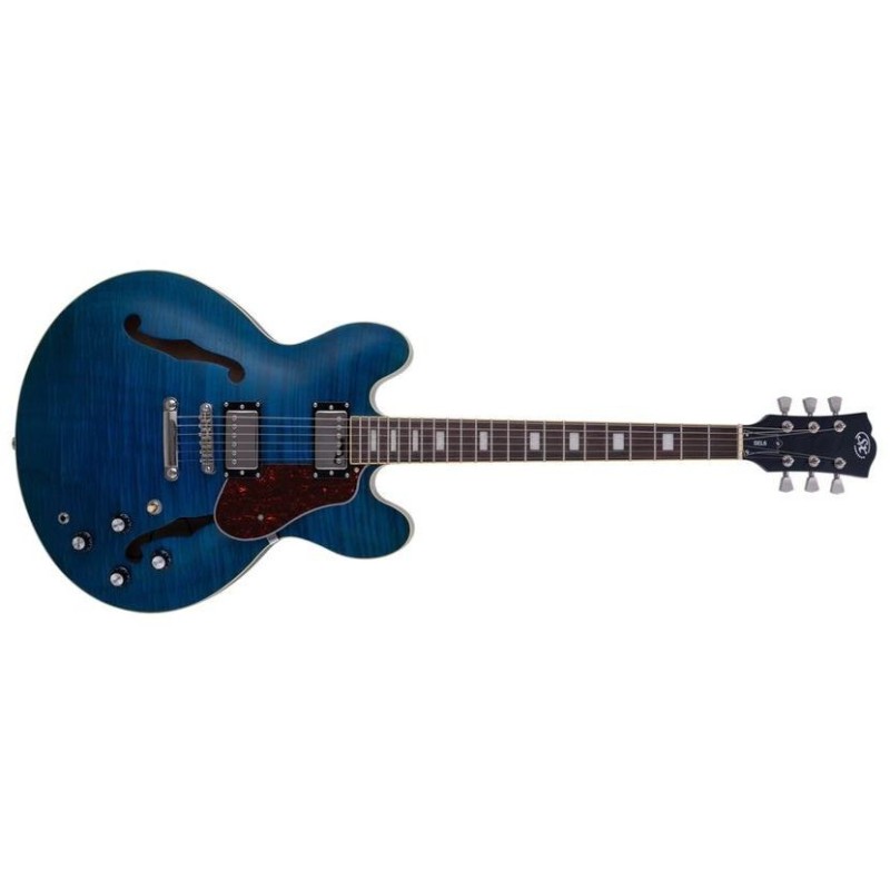 SEL6FOTBU SX SEL6FOTBU Semicaja Transparent Blue Guitarra Eléctrica