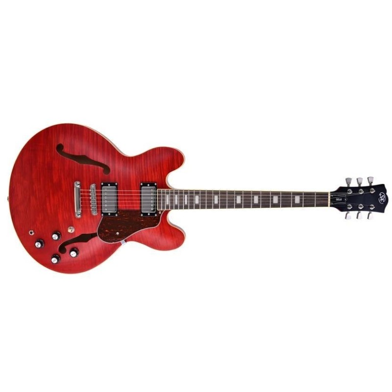 SEL6FOTRD SX SEL6FOTRD Semicaja Transparent Red Guitarra Eléctrica