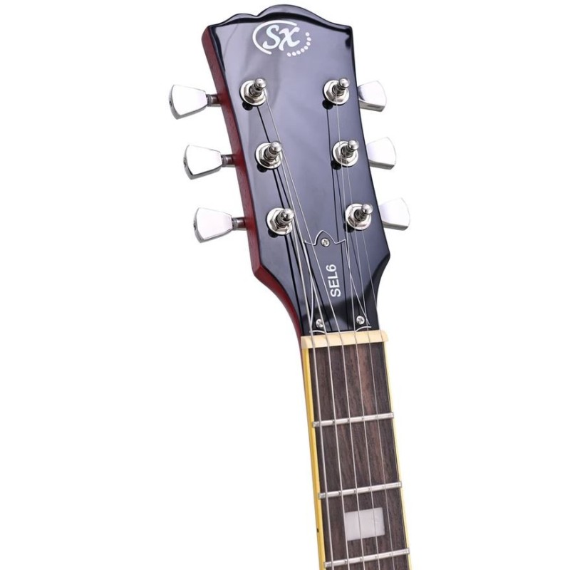 SEL6FOTRD SX SEL6FOTRD Semicaja Transparent Red Guitarra Eléctrica