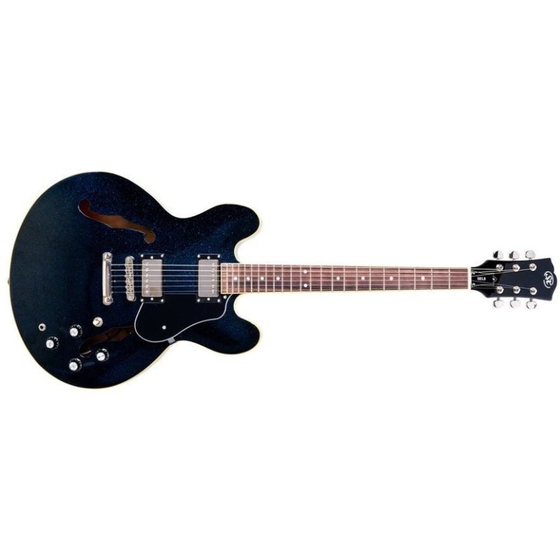 SEL6GBU SX SEL6GBU Semicaja Glitter Blue Guitarra Eléctrica