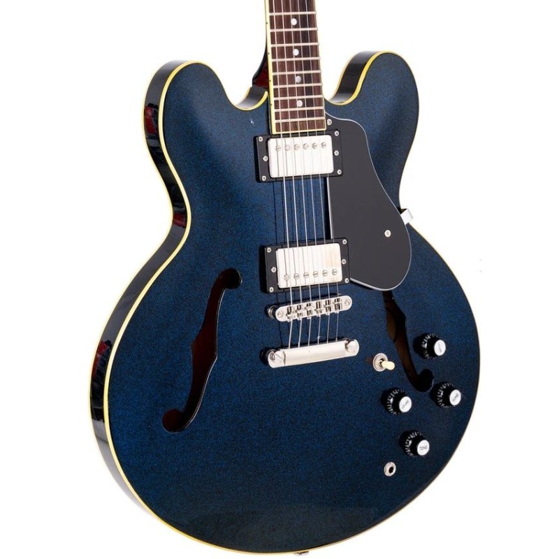 SEL6GBU SX SEL6GBU Semicaja Glitter Blue Guitarra Eléctrica