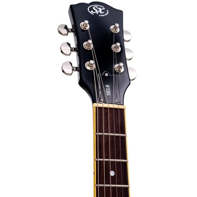 SEL6GBU SX SEL6GBU Semicaja Glitter Blue Guitarra Eléctrica
