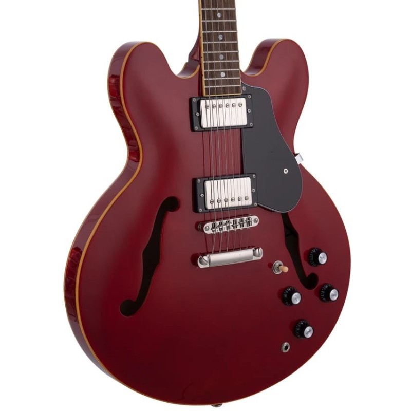 SEL6TRD SX SEL6TRD Semicaja Transparent Red Guitarra Eléctrica
