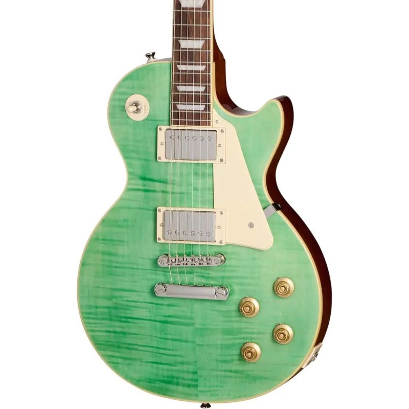 EIGLP5SFNH1 Epiphone Les Paul Standard 50s Figured Sea Foam Green Guitarra Eléctrica