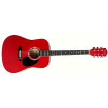 Memphis FG02941RD Guitarra Acústica Roja
