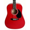 Memphis FG02941RD Guitarra Acústica Roja