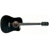 Memphis FG02941CBK Cutaway Guitarra Acústica Negra