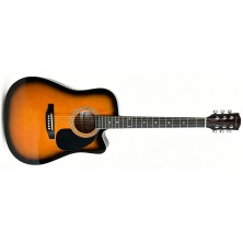Memphis FG02941CSB Cutaway Guitarra Acústica Sunburst