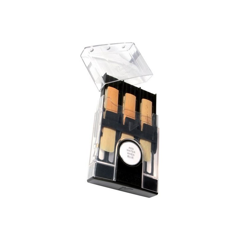 5200929 Vandoren Hrc-10 Guardacañas para 6 unidades Saxo alto, Clarinete. Con humidificador