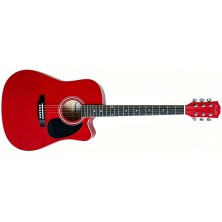 Memphis FG02941CRD Cutaway Guitarra Acústica Roja