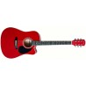 Memphis FG02941CRD Cutaway Guitarra Acústica Roja