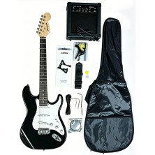 Memphis YSKG01BK Stratocaster Negra Pack Guitarra Eléctrica