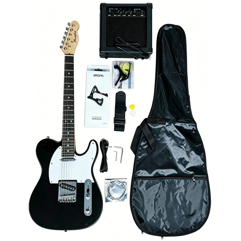 YSKG03PACKBK Memphis YSKG03BK Telecaster Negra Pack Guitarra Eléctrica