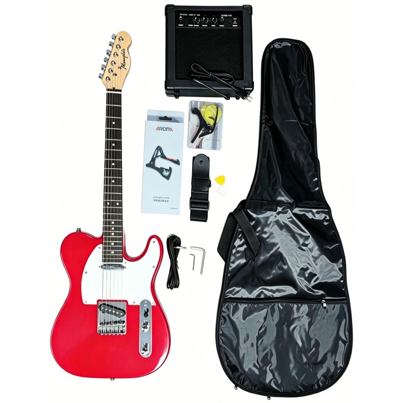 YSKG03PACKRD Memphis YSKG03RD Telecaster Roja Pack Guitarra Eléctrica