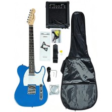 Memphis YSKG03BL Telecaster Azul Pack Guitarra Eléctrica