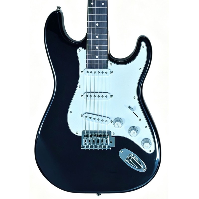 YSKG01BK Memphis YSKG01BK Stratocaster Negra Guitarra Eléctrica