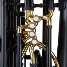 ORTO-9618-001 ZO Plastic ABS ZTU-C20 Do 001 Tuba 3/4 Plástico Negro