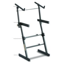 Hercules Ks410B Soporte para 2 Teclados Z-Automatico