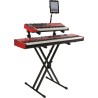 QuikLok QL642 Soporte Teclado en X Doble Perfil   2 Niveles