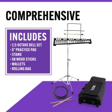 P245-BSK2500 On-Stage BSK2500 - Kit de campana de octava de 2.5 con soporte