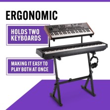 P245-KS1365 On Stage KS1365 Soporte Doble de Teclado Z