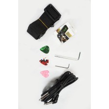 103-KEST2SB Pack Memphis Kest2sb  Guitarra Eléctrica 30" cadete con estuche y funda