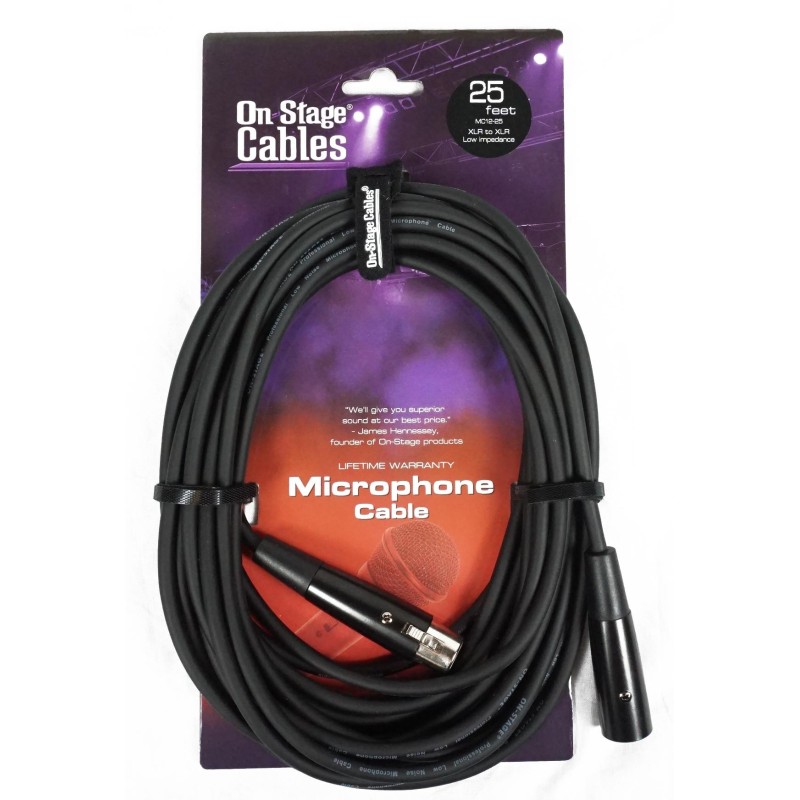 MC1225 On Stage Cable Micrófono Canon 7.6 Metros