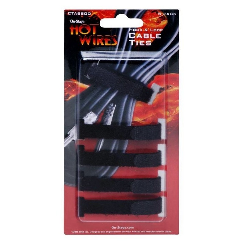 CTA6600 On Stage CTA6600 Velcro Sujeta Cables Pack 5 Unid