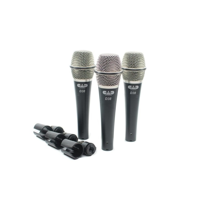 D38X3 Cad Audio D38X3 3 Micrófonos Dinámicos