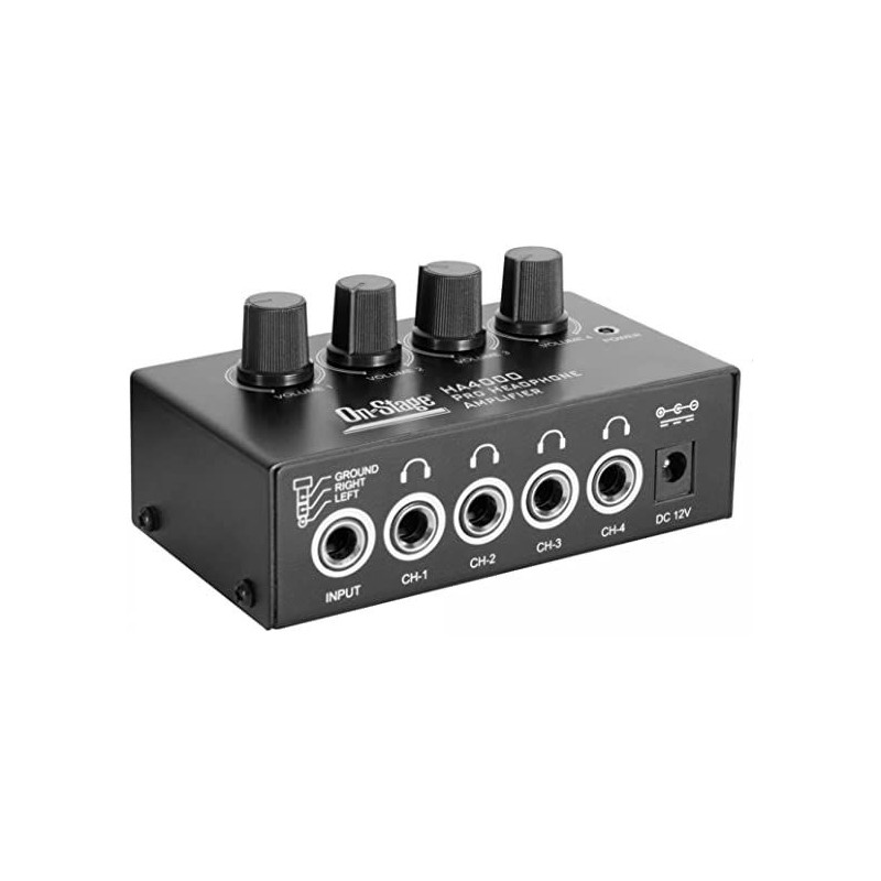 HA4000EXP On Stage HA4000 Mini Amplificador 4 Canales