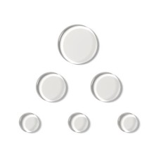 SLAP MI-CL SlapKlatz MINI - 6 Gel Pads w/case - Clear