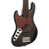 Sadowsky MetroExpress 21 Fret Hyprid PJ Morado 5 Fretless Zurdo Solid Black High Polish