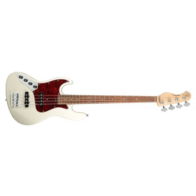 SME21VJ428ROKUFRL Sadowsky MetroExpress 21 Fret Vintage JJ Morado 4 Zurda Olympic White Bajo Eléctrico