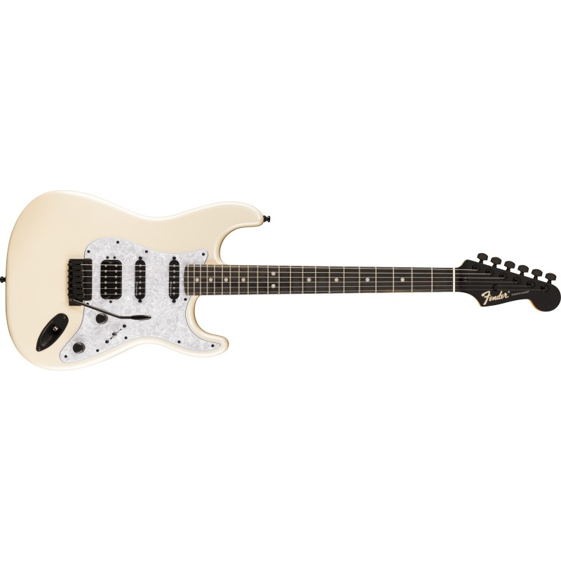 0142811323 Fender LTD Player Fusion Stratocaster HSS Olympic Pearl Guitarra Eléctrica con Estuche