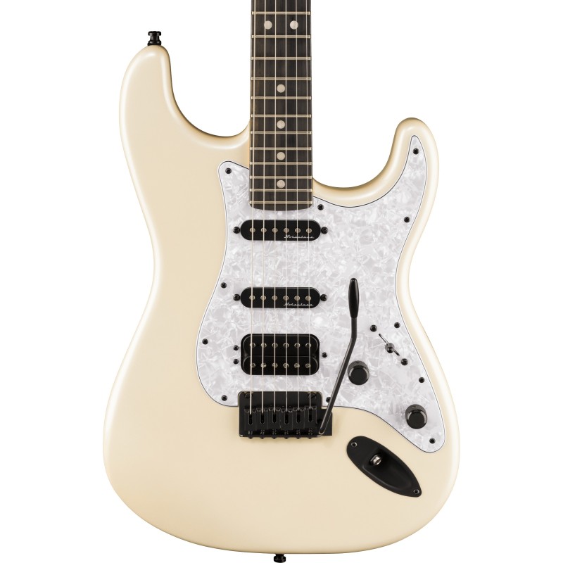 0142811323 Fender LTD Player Fusion Stratocaster HSS Olympic Pearl Guitarra Eléctrica con Estuche