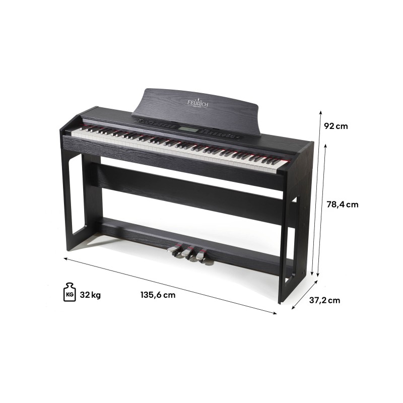 OLYAEVO#11 Feurich Olya Evo White Piano digital Blanco