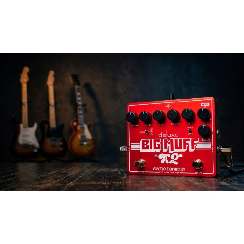 ZENT-DLX-BM2 Electro Harmonix Deluxe BIG MUFF 2 Fuzz Pedal de Guitarra